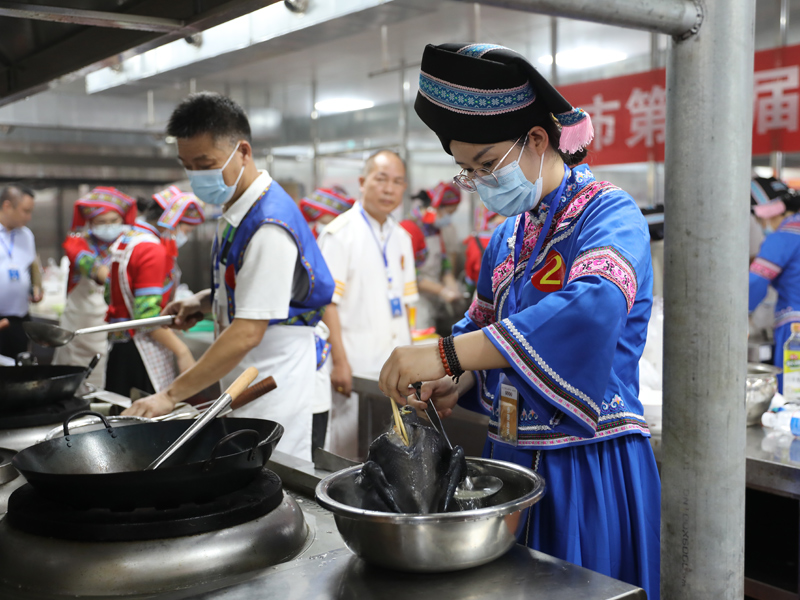 实践操作比赛现场。