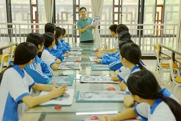 李勇维上课现场。