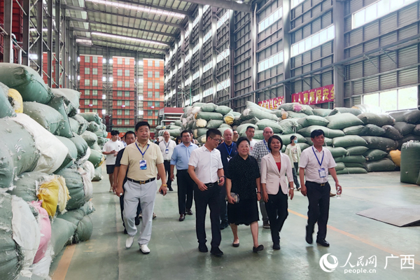 与会领导嘉宾进行现场考察。人民网记者 王勇摄