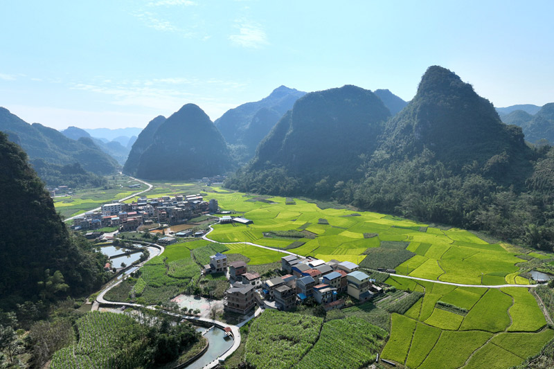 田園風景美如畫。