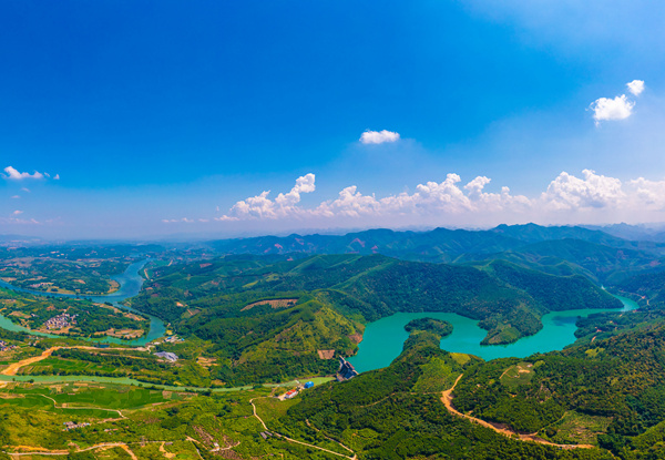 福禄河国家湿地公园全景图。