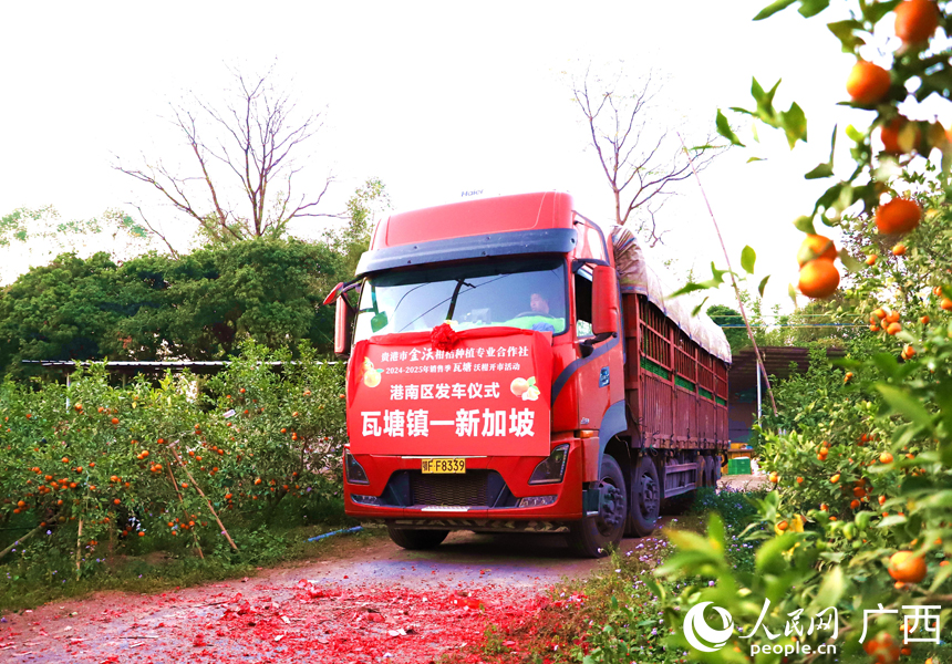 沃柑發車儀式現場。人民網記者 王勇攝