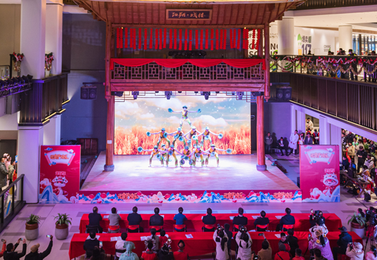 杂技表演。