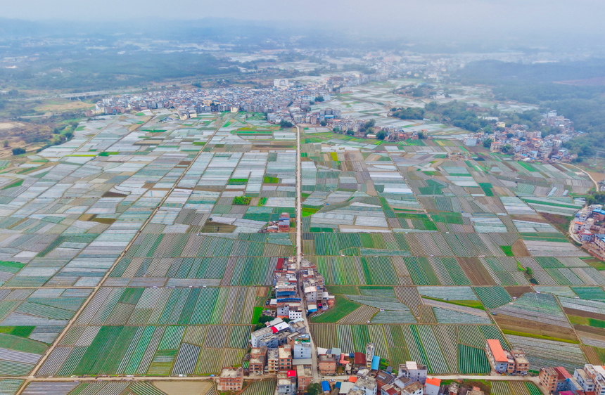 春耕正當時，良田披銀裝。宋延康攝