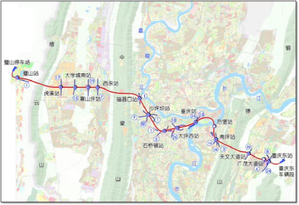 轨道交通27号线示意图