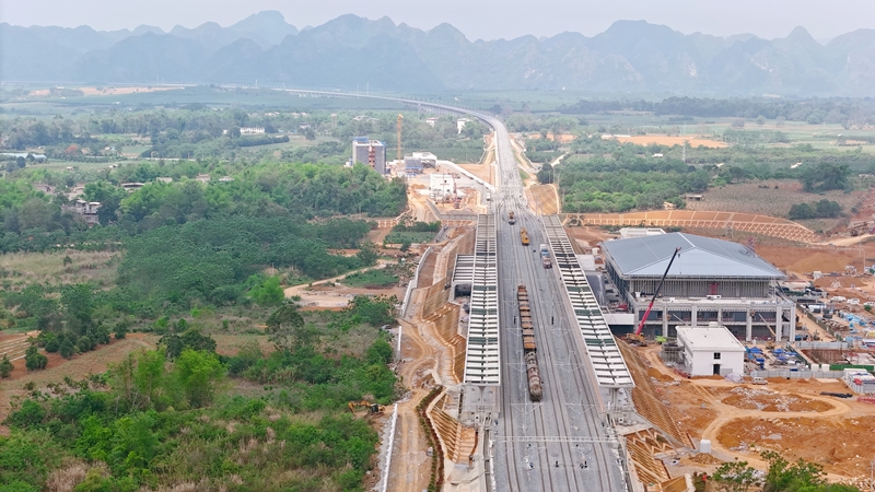 龙州站建设现场