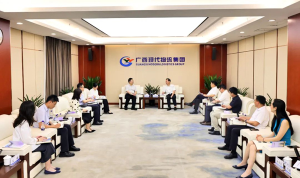 现场会谈。进出口银行广西分行供图