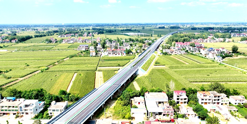 阜淮高速安徽段FH－01标。广西路建集团供图