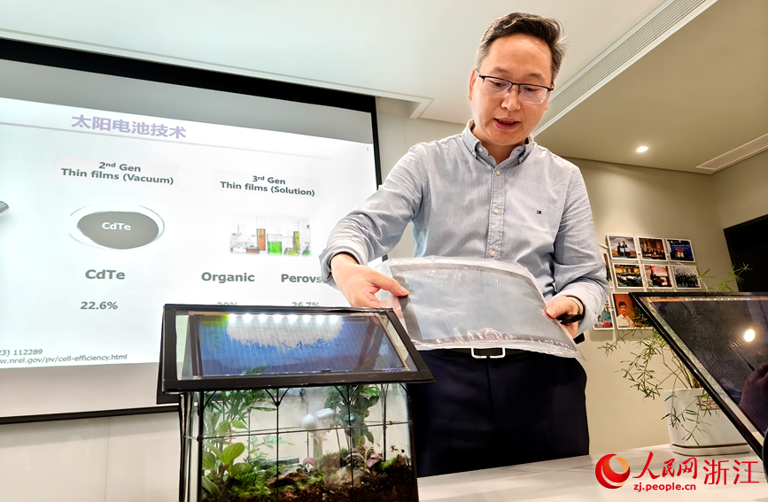 透明光伏板特性展示