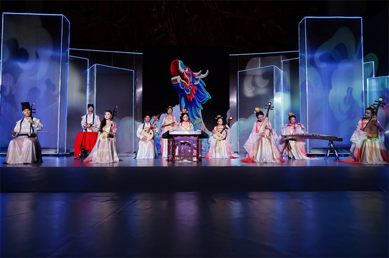 Opening instrumental performance《竞渡》. Provided by the Anhui Provincial Museum