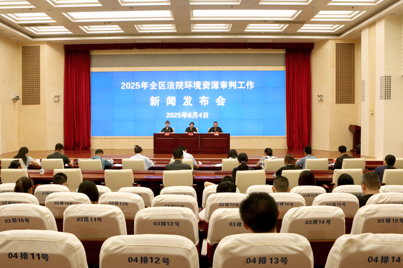 新闻发布会现场。广西高院供图