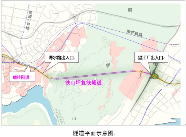 隧道平面示意图