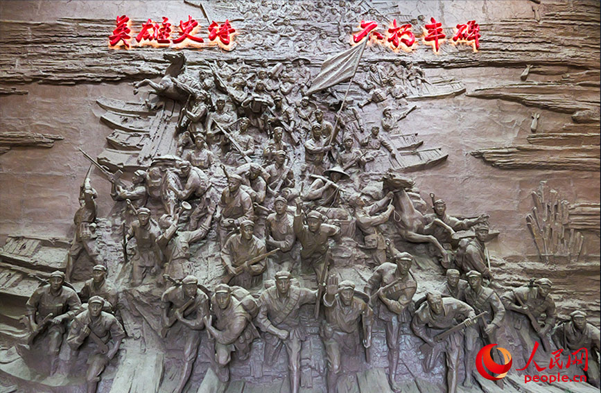 纪念馆以“英雄史诗 不朽丰碑” 为主题。人民网 梁章晖摄