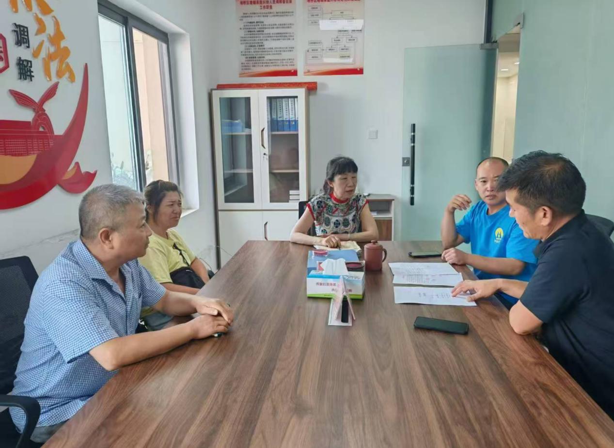 宿州市埇桥区综治中心矛盾调解。埇桥区供图