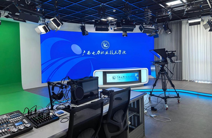 演播室内景。广西电力职业技术学院供图