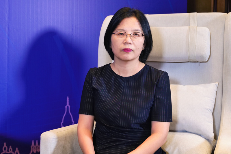 桂林电子科技大学校长助理，南宁研究院院长、党委副书记孙希延。何善权摄