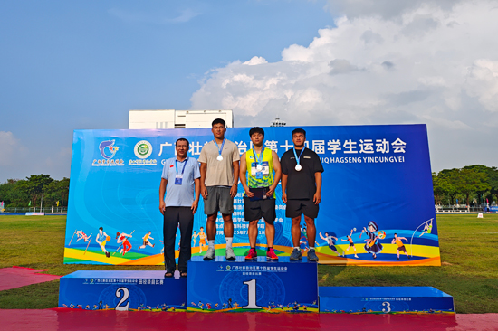 獲獎運動員留影。桂林旅游學院供圖