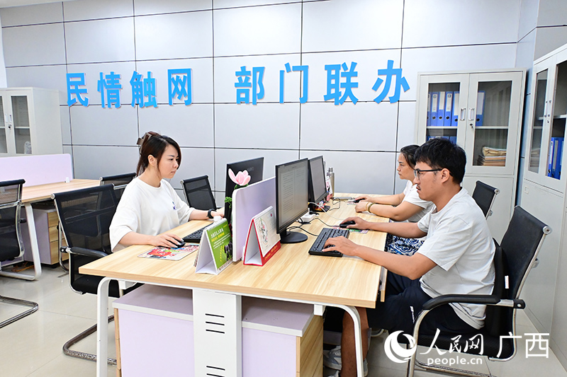 津头街道综治中心。人民网 雷琦竣摄