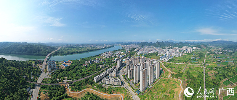廣西融水苗族自治縣縣城風景。人民網 梁章暉攝