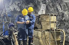 四队首次大规模承接矿山坑内钻项目