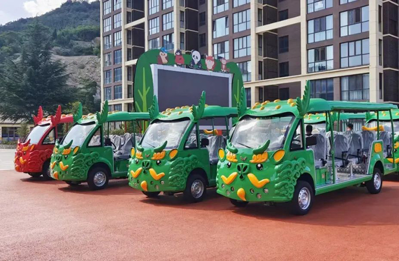 五菱工业定制观光车。五菱工业供图