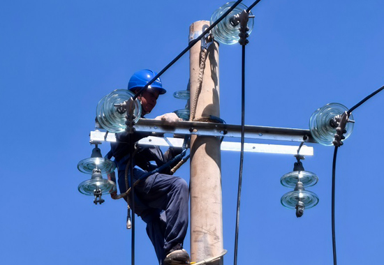 工作現場。玉林陸川供電局供圖
