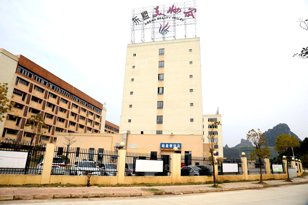 平桂區東盟美妝谷產業園一角。