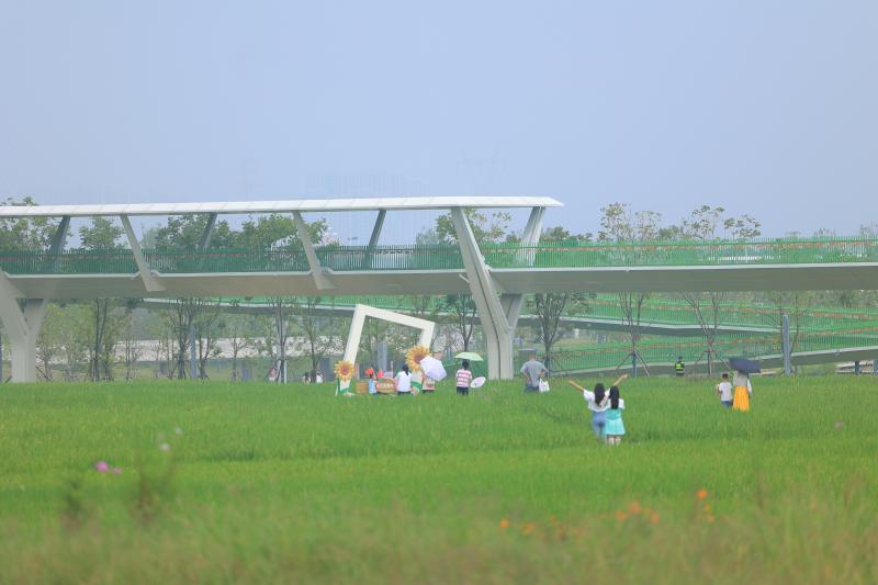 游客打卡现场
