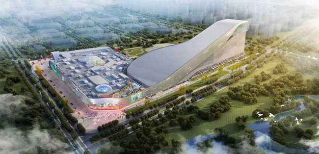 万达茂建设效果图。 图片来源：上海宝冶集团有限公司