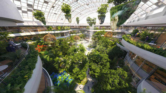 万达茂建设效果图。 图片来源：上海宝冶集团有限公司