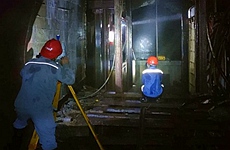 物勘院首次完成高难度井洞定向测量任务