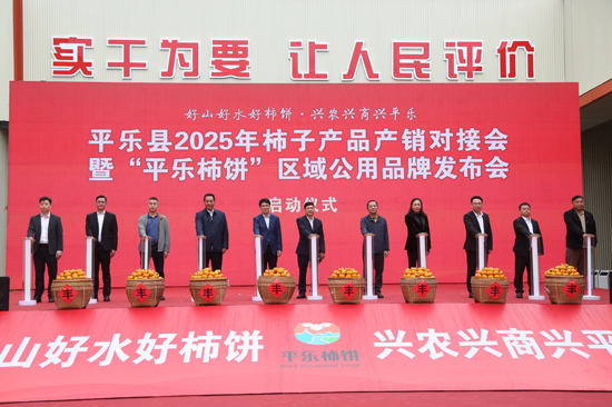 “平樂柿餅”區域公用品牌正式發布現場。蘇桂攝