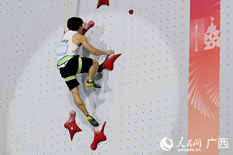 零勇志比賽現場。人民網 梁章暉攝