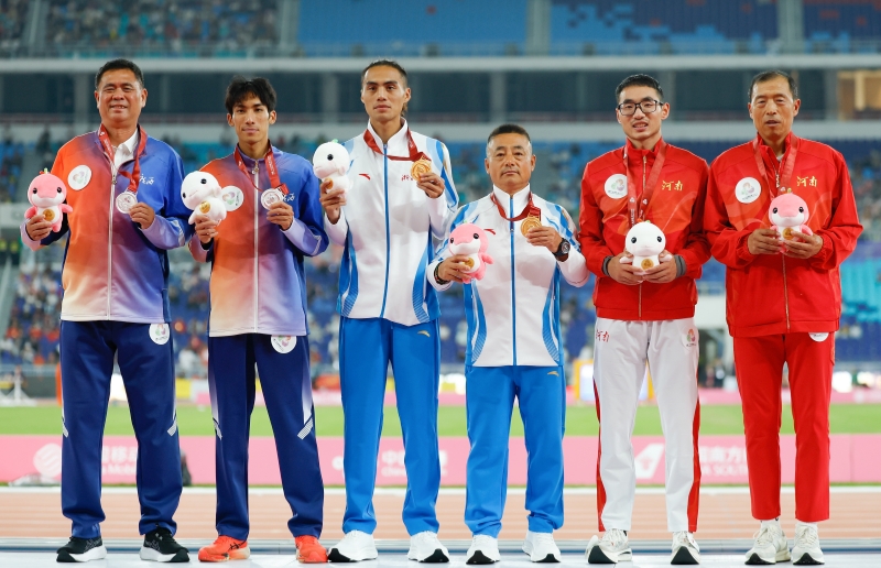 廣西名將劉德助獲田徑項目男子800米亞軍。主辦方供圖