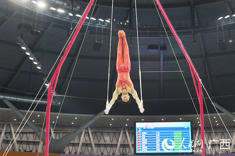 廣西選手蘭星宇。人民網 梁章暉攝