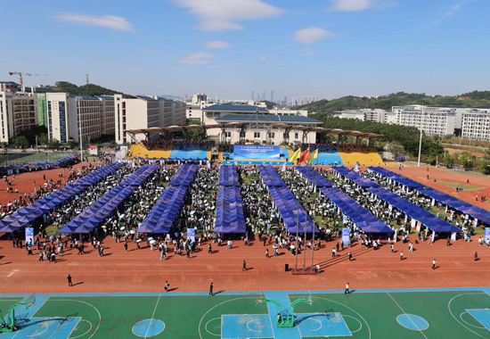 双选会现场。广西中医药大学供图