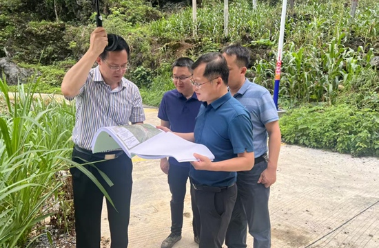 踏勘金钗镇、里当乡、古寨乡、加方乡集中连片供水工程(二期)主管路线