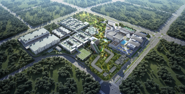 南宁李宁中心项目规划图。中建三局二公司供图
