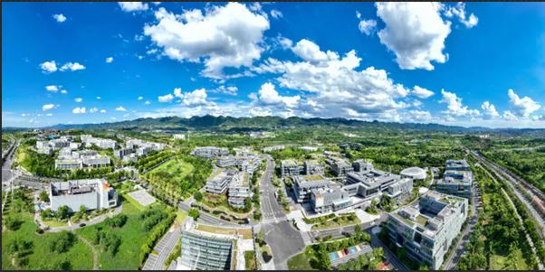 明月湖俯瞰图。两江协同创新区供图