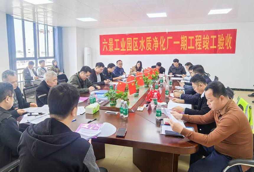 项目召开竣工验收会议。中国一冶供图