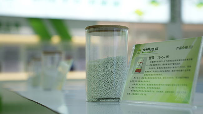 广西珈玛特生物工程有限公司的复合肥产品。何书畅摄