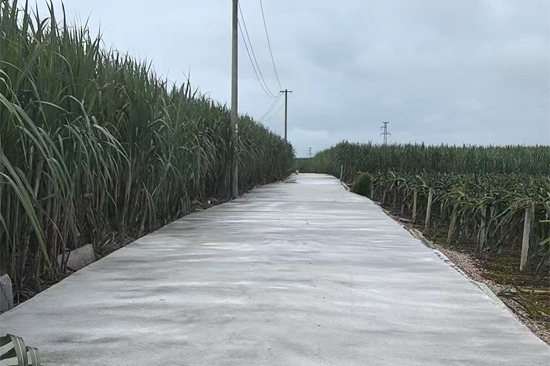 道路建成后为村民出行提供便利