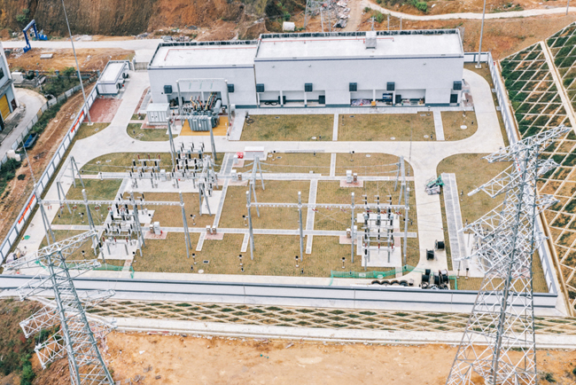 110千伏靜州站。李海江攝