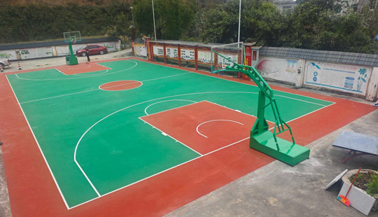 逻西乡：党建联建聚合力，民治村篮球场焕新颜