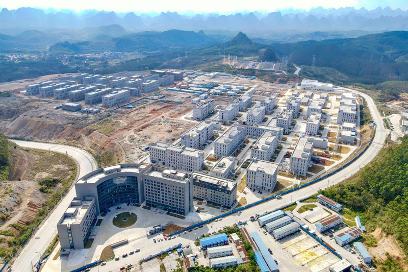 俯瞰河池經開區。