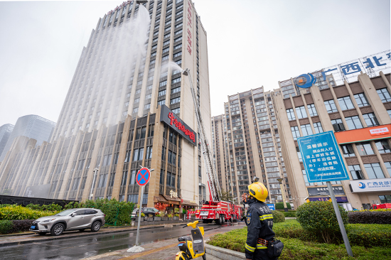 演練現場。賀州消防供圖