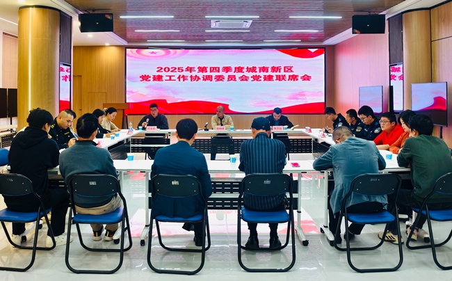 城南新区党建工作协调委员会召开党建联席会商讨片区治理事宜
