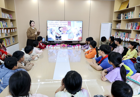 读书互动游戏。北海职业学院供图