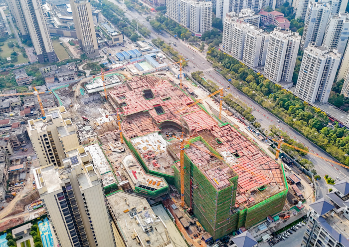 玉林時代壹號項目施工現場。中國一冶供圖