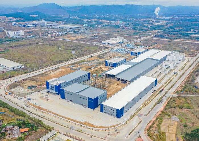 南寧產投興寧卓能產業園項目施工現場。中國一冶供圖